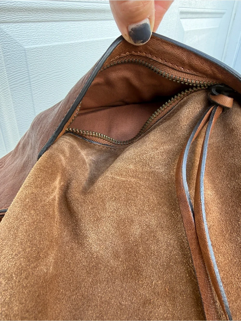 Sundance Italy Brown Leather & Suede Women’s Hobo Bag
